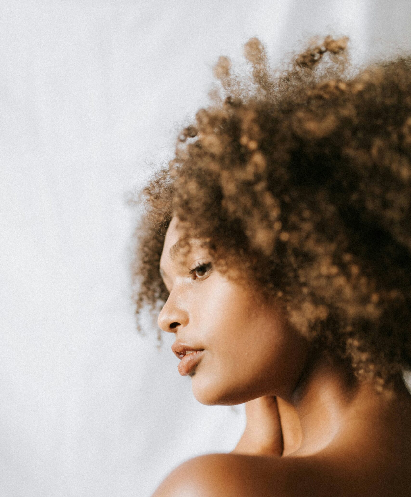 Woman with afro